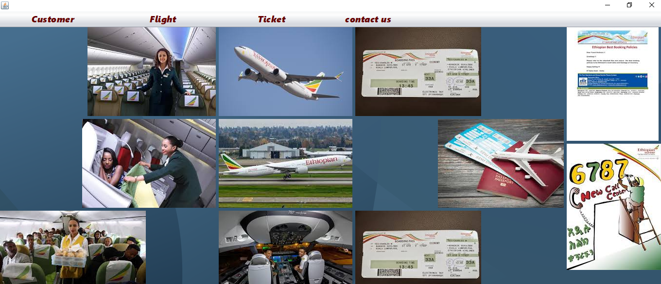 An online airline ticket management system.